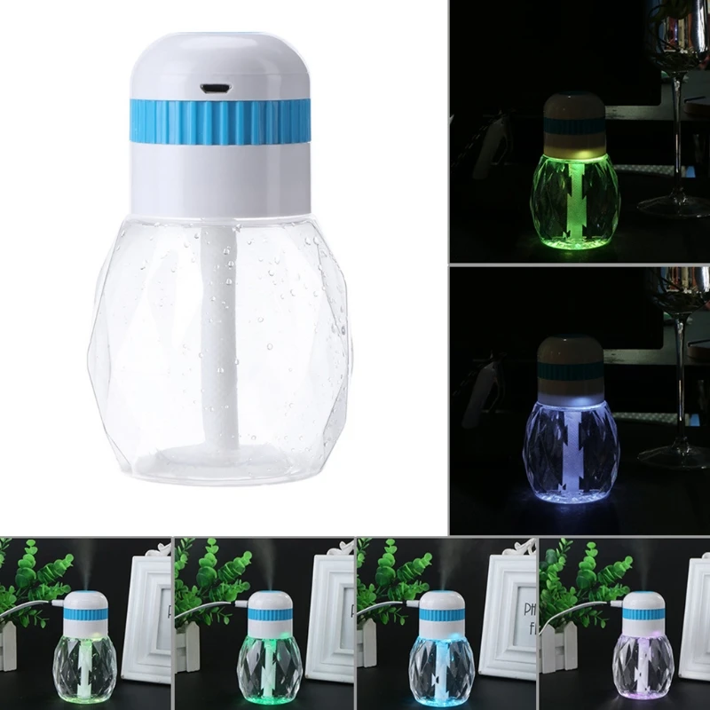 

MEXI Mini USB Air Humidifier 230ml Oil Aroma Diffusers Mist Maker LED Night Light New