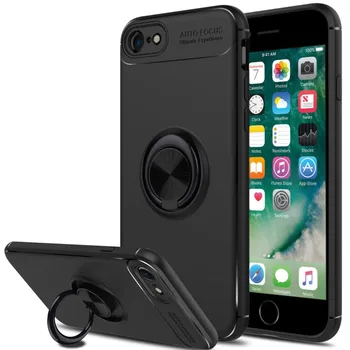 

Stand case Silicone with Ring for Apple IPhone 6/6 S Black