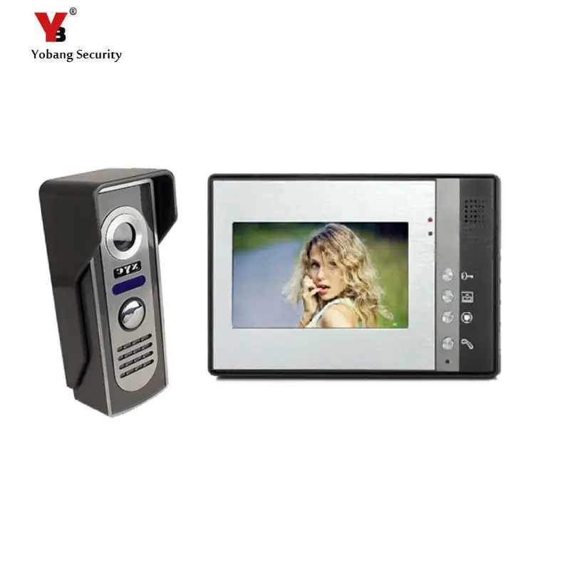 

Yobang Security 7 "LCD Video Door Phone Video Intercom Doorbell Home Security IR Camera Monitor With Night Vision