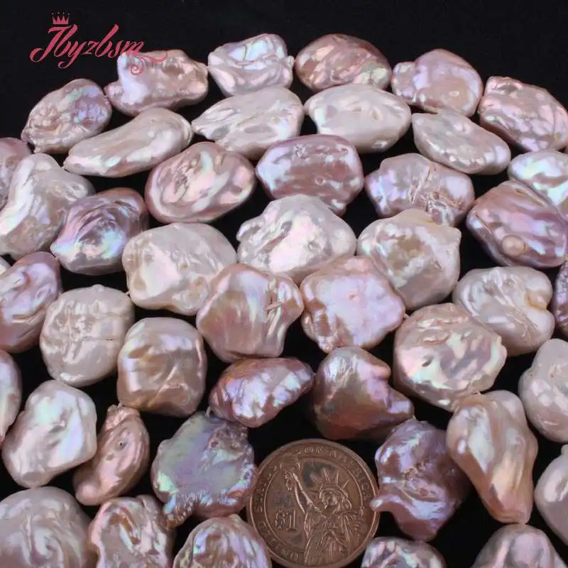 

13x15-20x26mm Freefrom Irregular Natural Freshwater Pearl For DIY Necklace Bracelet Jewelry Making Loose Beads 15" Free Shipping