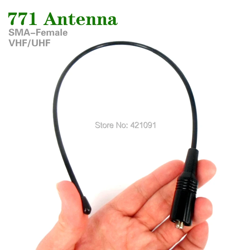 771 SMA-F Женская антенна для раций Baofeng UV 5R 82 BF-888S Kenwood HYT мягкая Двухдиапазонная VHF/UHF