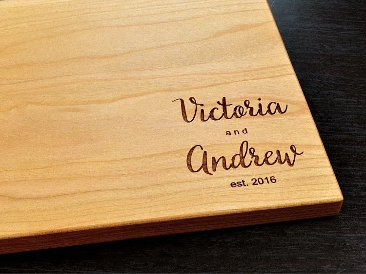 Personalized Letter Wedding Favors And Gifts Custom Engraved Cheese Personalized Wedding Party Favor Gifts Custom Engraved Wooden Cheese Board Cooking Mat Wood Chopping Bamboo