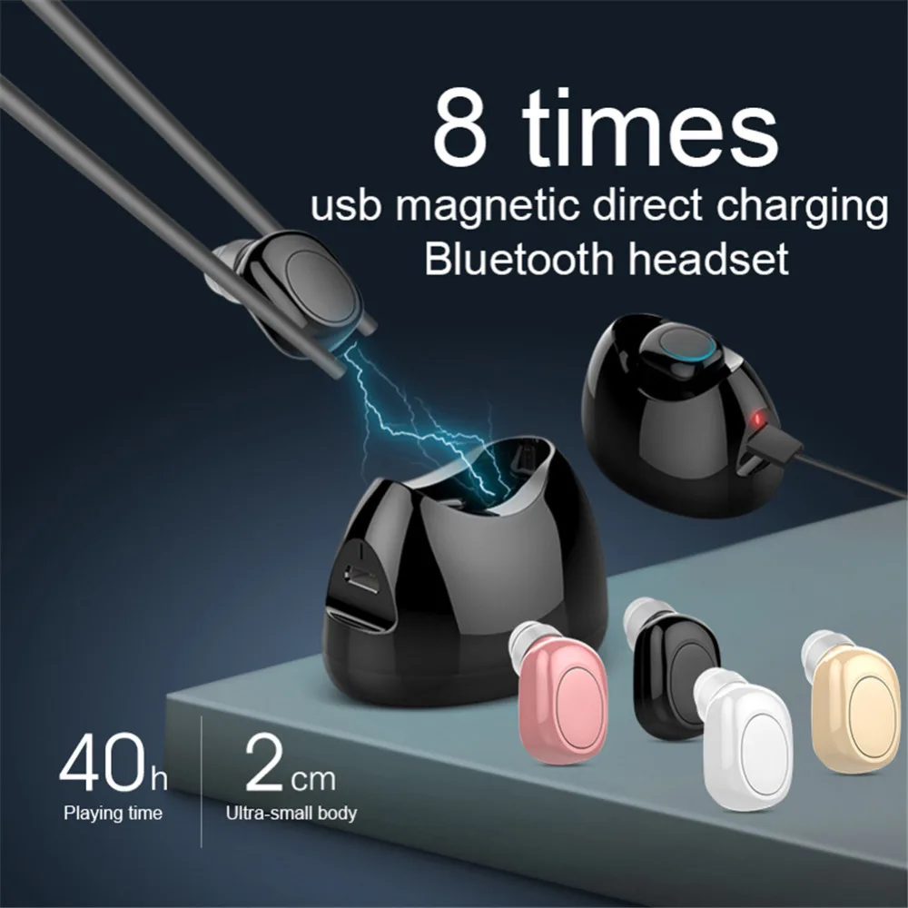 X11 Mini Bluetooth Earphone Wireless Invisible In Ear Earbud Handsfree