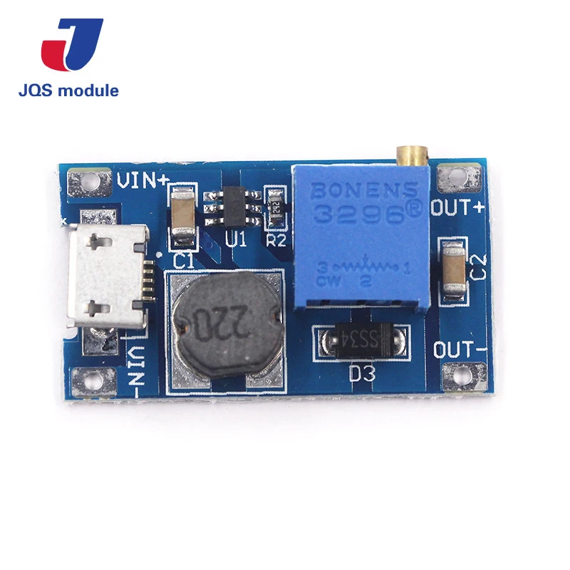 1 шт. MT3608 2A Max DC Повышающий Модуль питания с микро usb усилителем модуль для Arduino 3 В/5