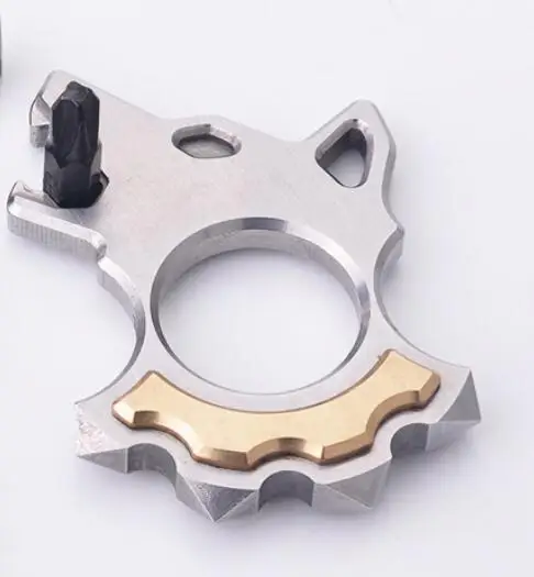  Outdoor Edc Multi-function Tool Titanium Self-defense Window Breaker Bottle Opener Portable Screwdr