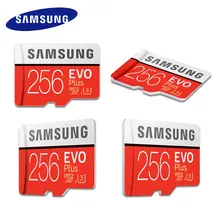 Карта памяти Samsung 32 Гб SDHC 64GB карта micro sd 128 ГБ 256 ГБ SDXC карты памяти EVO+ класс 10 C10 UHS TF модуль памяти Transflash карты памяти Microsd карта cartao de memoria