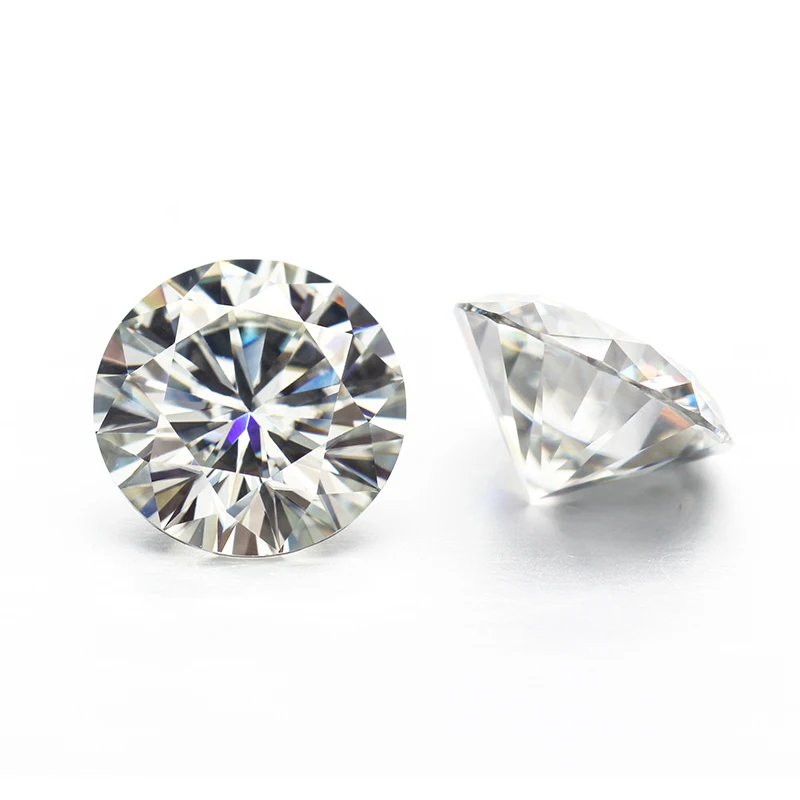 

Test positive 6.0mm 0.8ct round shape GH moissanites loose stone for engagement ring for jewelry making