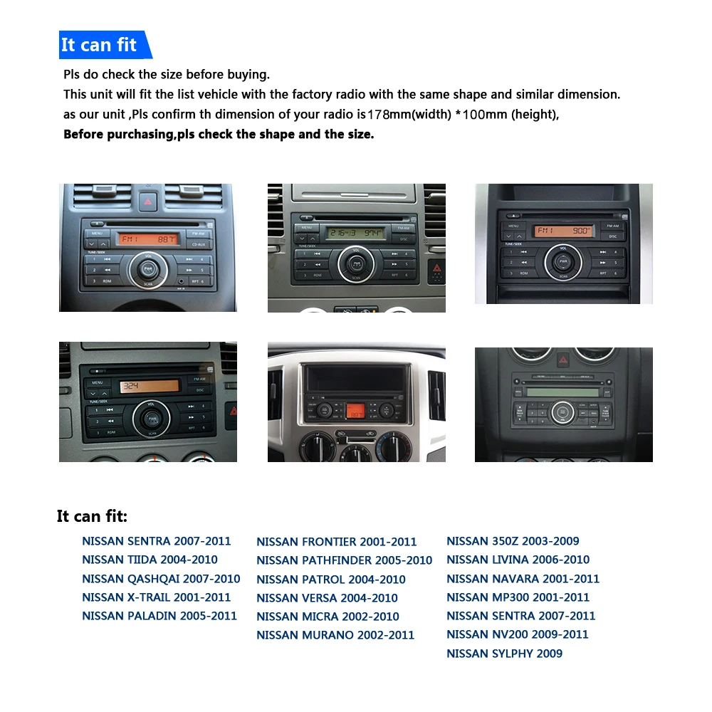 Clearance Dasaita 2 DIN Android 9.0 Auto Radio Octa Core 7 Inch Universal Car NO DVD Player GPS Stereo Audio Head Unit Support DAB DVR OBD 4