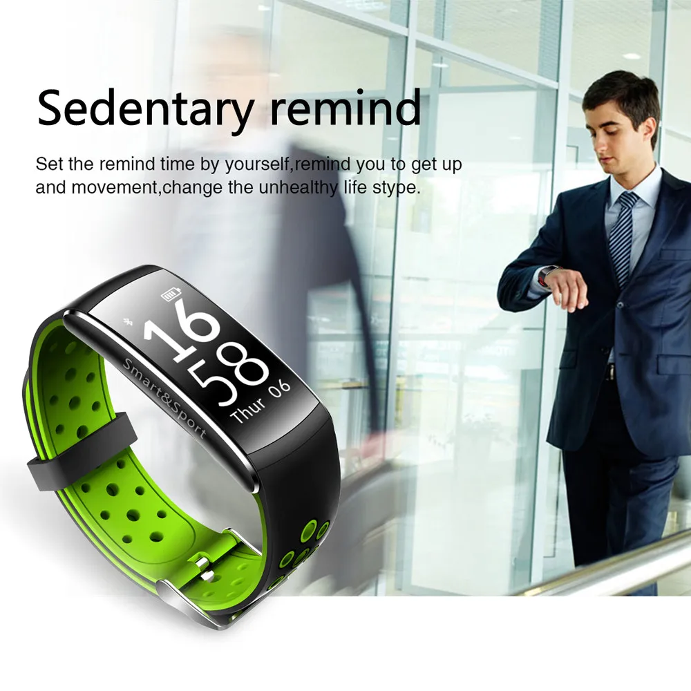Tonbux Smart Watch Q8 водонепроницаемый сердечного ритма мониторы браслет цифровой
