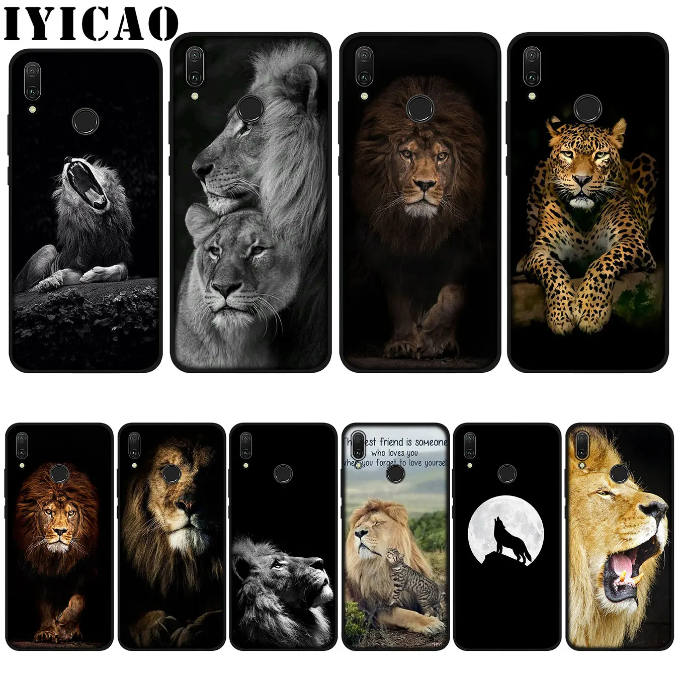 Мягкий чехол IYICAO для Huawei P20 Pro P10 P8 P9 P30 Lite Mini 2017 P Smart 2019|Бамперы| |