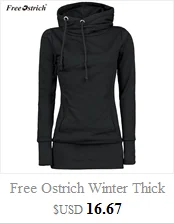 Free Ostrich Winter Women Sweatshirt Short Knotted Pullovers Full Sleeve O-Neck Loose Sweatshirt Jumper Sweats Warm Tops de18