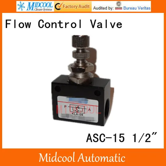 

ASC-15 One-way throttle valve pneumatic flow control valve port 1/2" BSP