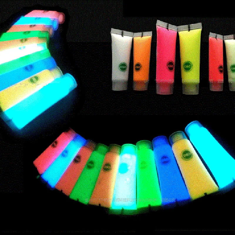 1 قطعة مضيئة النيون الفلورسنت الجسم الطلاء توهج في الظلام فلاش الوجه الفن اللوحة حزب هالوين التشجيع ماكياج ديكور دا 1 قطعة مضيئة النيون الفلورسنت الجسم الطلاء توهج في الظلام فلاش الوجه الفن اللوحة حزب هالوين التشجيع ماكياج ديكور دا