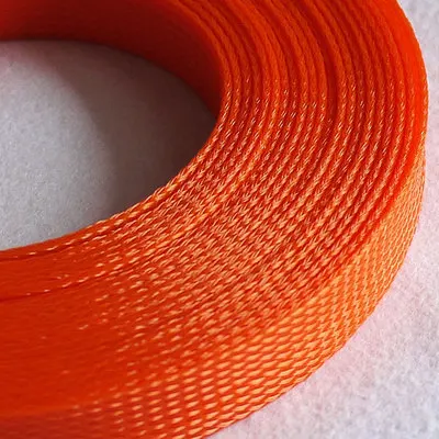 8 метров кабельной муфте 14 мм 3 провода для домашних животных из змеиной кожи проволочная сетка защитный кабель рукав провода нейлоновая сетка шок для комплекты кабелей - Цвет: Orange