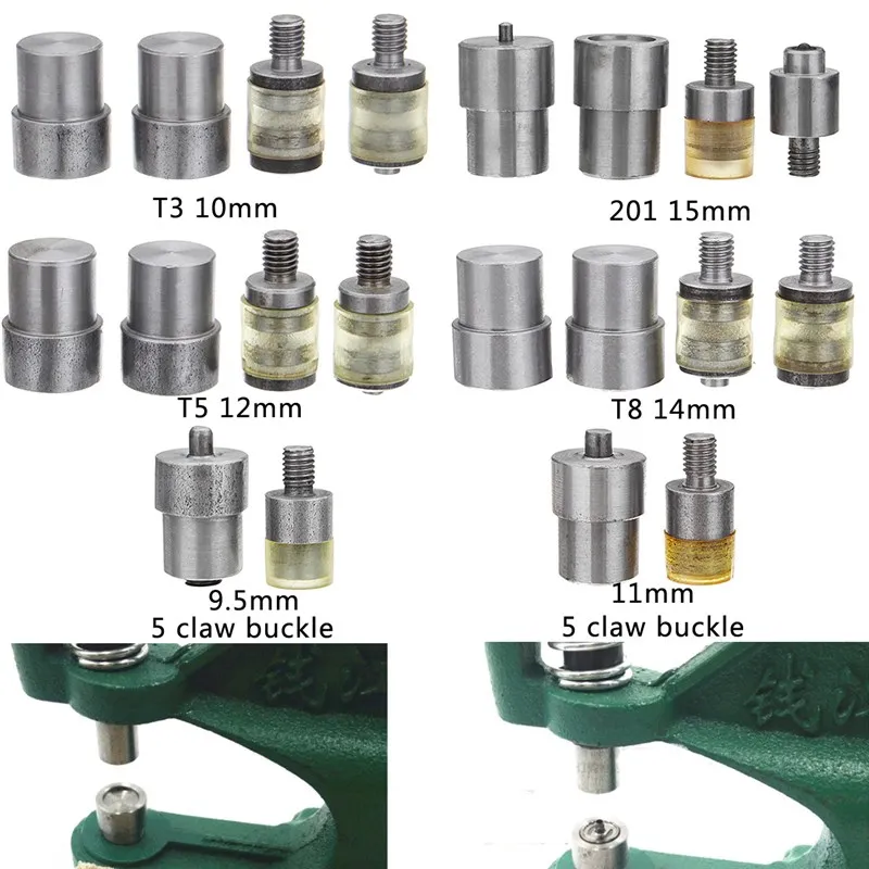 

Manual Claw Clasp Snap Fastener Dies Hand Pressure Pressing Clamp Machine Tool Button Die For Stapling Equipment