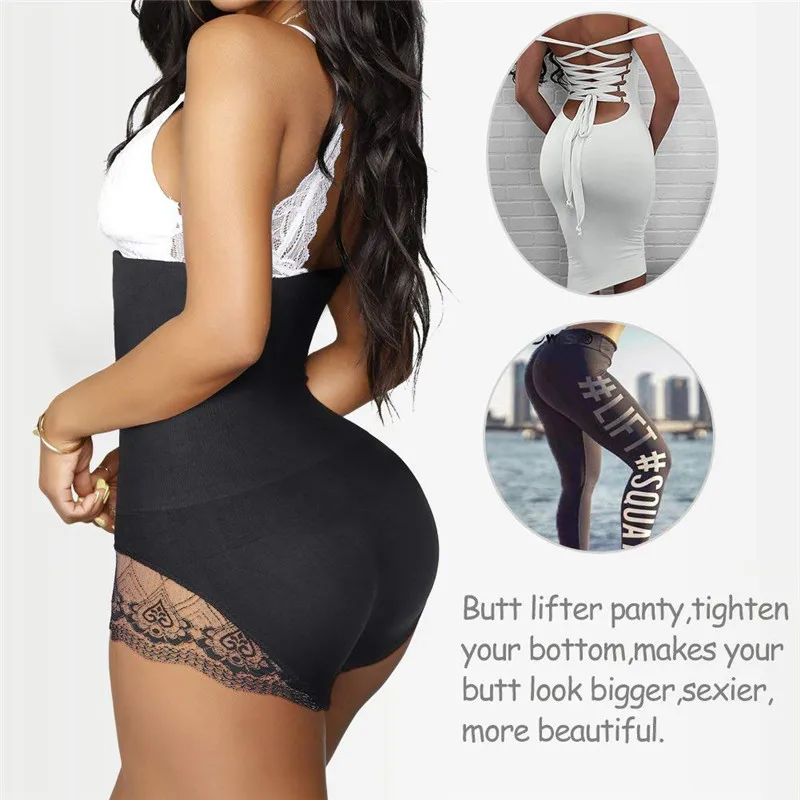 NINGMI Tummy Control Panties Seamless Butt Lifter Women High Waist Trainer Dress Corrective Underwear Body Shaper Slimming Pants