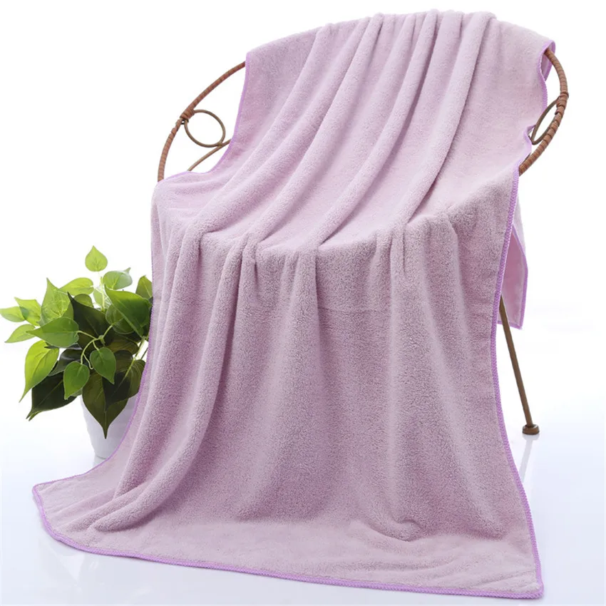 3 шт. белый розовый банное полотенце набор из микрофибры пляжное полотенце для ванной комнаты для спортзала для спа Плавание Спорт ванная фиолетовая лицо полотенца для взрослых - Цвет: Фиолетовый
