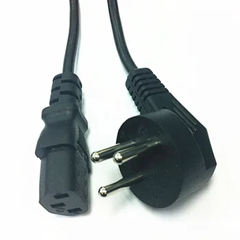

Israel Power Cable Plug Universal 3 Prong Power Cord Cable 1.5M For Rice Cooker 2PCS