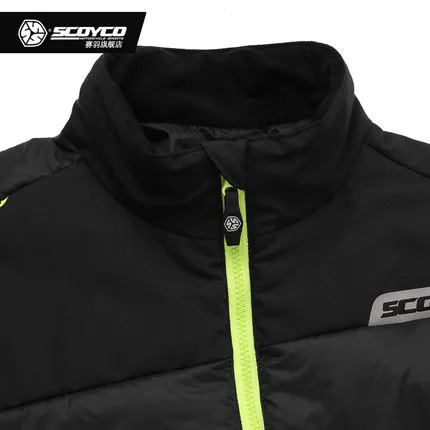 SCOYCO motocicleta chaqueta Moto a prueba de viento Racing chaqueta Blouson Moto con cinco protectores Moto negro y rojo