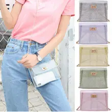 Новая модная женская прозрачная сумка из ПВХ через плечо с цепочкой, прозрачная сумка на плечо, сумки для покупок