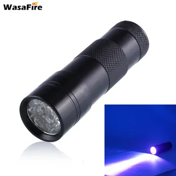

5pcs/lot Mini 12 LED UV Flashlight Ultraviolet Led Flash Light Ultra Violet Invisible Ink Marker Detection Torch Light UV Lamp