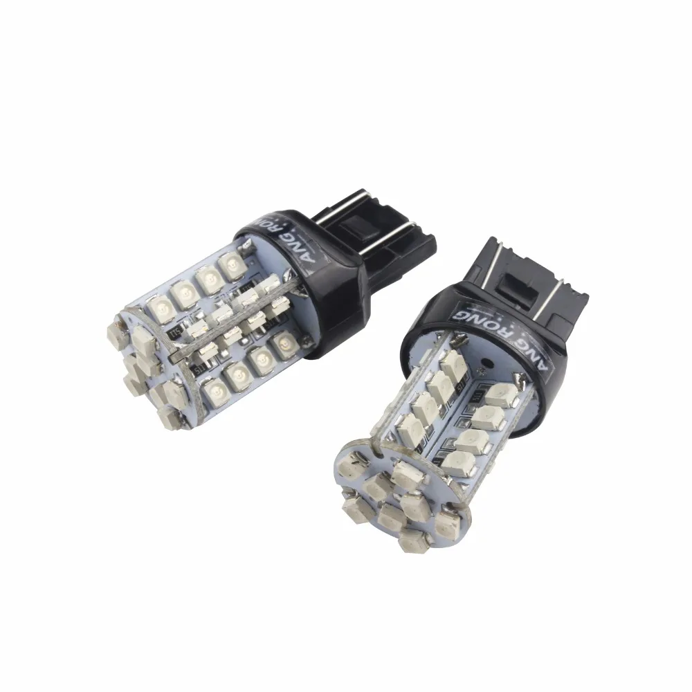 ANGRONG 2 Высокая мощность 580 582 7443 W21/5W Янтарный светодиодный 40 SMD боковой светильник