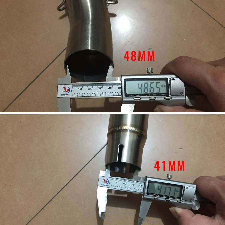 Выхлопная труба мотоцикла адаптеры среднее соединение для труб корабль на побега мото 51 мм Глушитель для Suzuki GSR 750 Gsr750 выхлопной