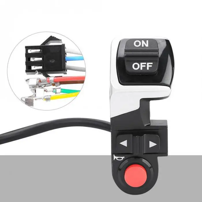 Turn Signal Rear Lamp Switch,LED Tail Light 3 in 1Control switch Electric Bicycle Scooter Switch Accessories