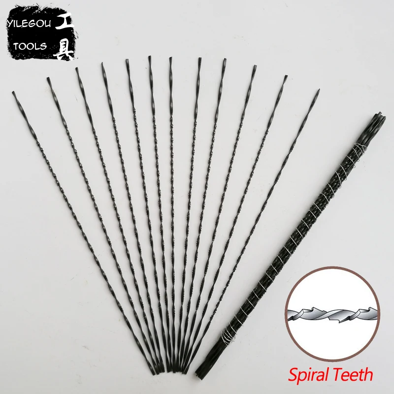 12 Pieces 130mm Jig Saw Saw Blades With Spiral Teeth 1#-8# Kinds Scroll Saw Saw Blades For Wood Plastic Metal Cutting Carve 12 Pieces 130mm Jig Saw Saw Blades With Spiral Teeth 1#-8# Kinds Scroll Saw Saw Blades For Wood Plastic Metal Cutting Carve