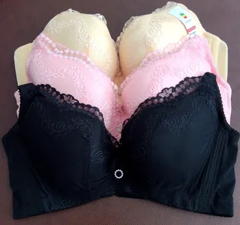 

New Lingerie Womens Everyday Bra Underwired Underwear Push Up Bra Plus Size: 36 38 40 C D E Cup Lace Embroidery Bras Intimates