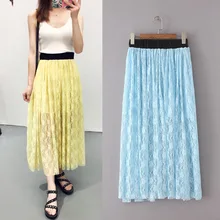 ASDS/кружевная юбка Для женщин элегантные летние Высокая Талия Юбки-карандаши модные Корейский Стиль выдалбливают женские офисные женские Костюмы