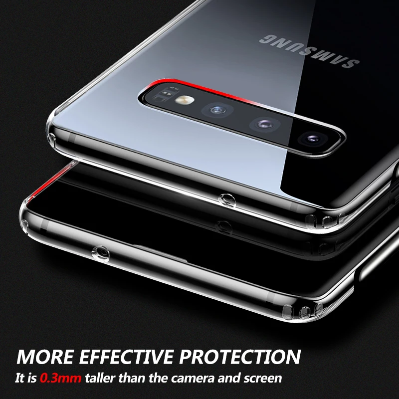 Жесткий прозрачный чехол для телефона MOESOE для samsung Galaxy A70 S8 S9 S10 Plus S10E Note 8 9 A9 A8 A7 A6 пластиковый Противоскользящий чехол