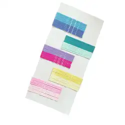 MISSKY 50 шт./компл. цвет ful разноцветный яркие заколки для волос для женщин девушка полосы зажимы для волос аксессуар