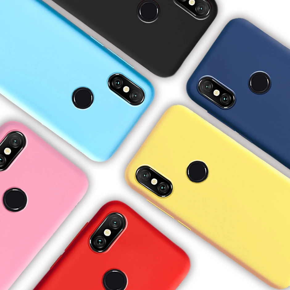 Cukierki kolor silikon telefon obudowa do Xiaomi mi A2 Lite obudowa do  Xiaomi mi A2 Lite 5.84 "miękkie etui z termoplastycznego poliuretanu  Funda|Phone Case & Covers| - AliExpress
