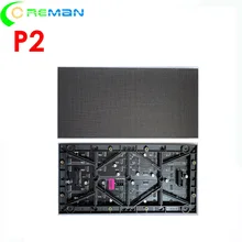 AliExpress p2 светодиодный модуль 64x128 точек, pantalla led p2 128 мм x 256 мм, дешевый светодиодный матричный p2 полноцветный модуль hub75 вход