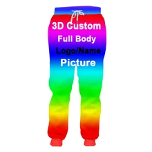 UJWI весенне-осенние мужские повседневные тренировочные штаны с принтом волка в снегу 3D спортивные штаны мужские длинные штаны для бега с эластичной резинкой на талии