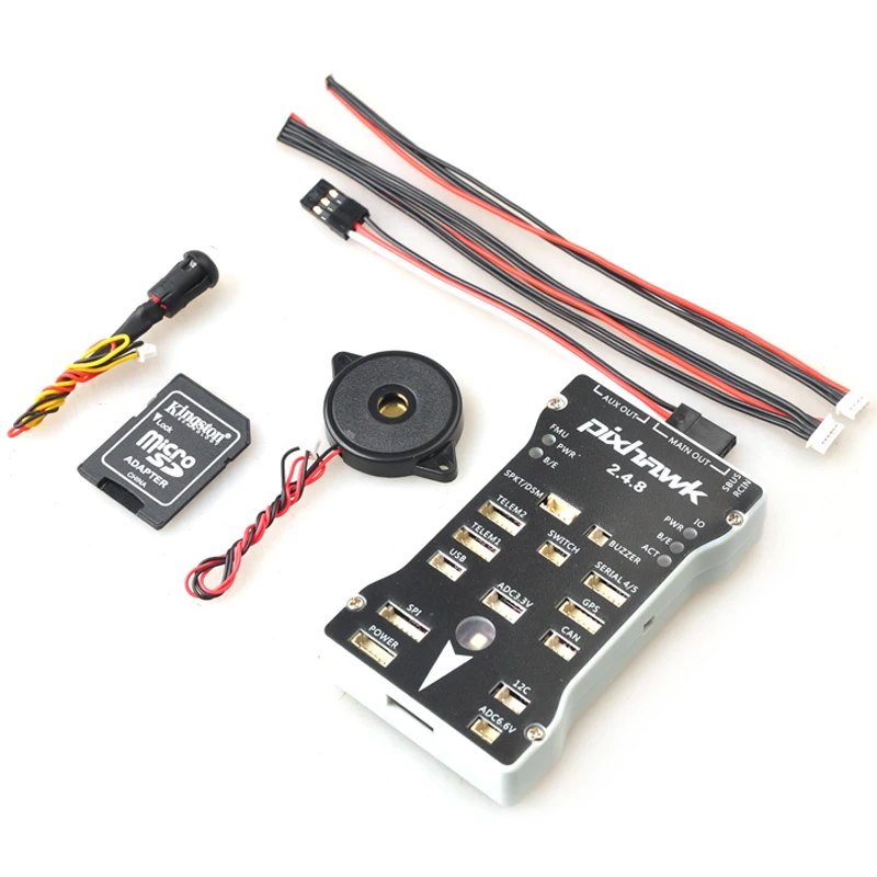 Pixhawk PX4 Autopilot PIX 2.4.8 32 Bit Flight Control with PX4FMU PX4IO Safety Switch Buzzer 1G SD for DIY RC Drone Multirotor Pixhawk PX4 Autopilot PIX 2.4.8 32 Bit Flight Control with PX4FMU PX4IO Safety Switch Buzzer 1G SD for DIY RC Drone Multirotor