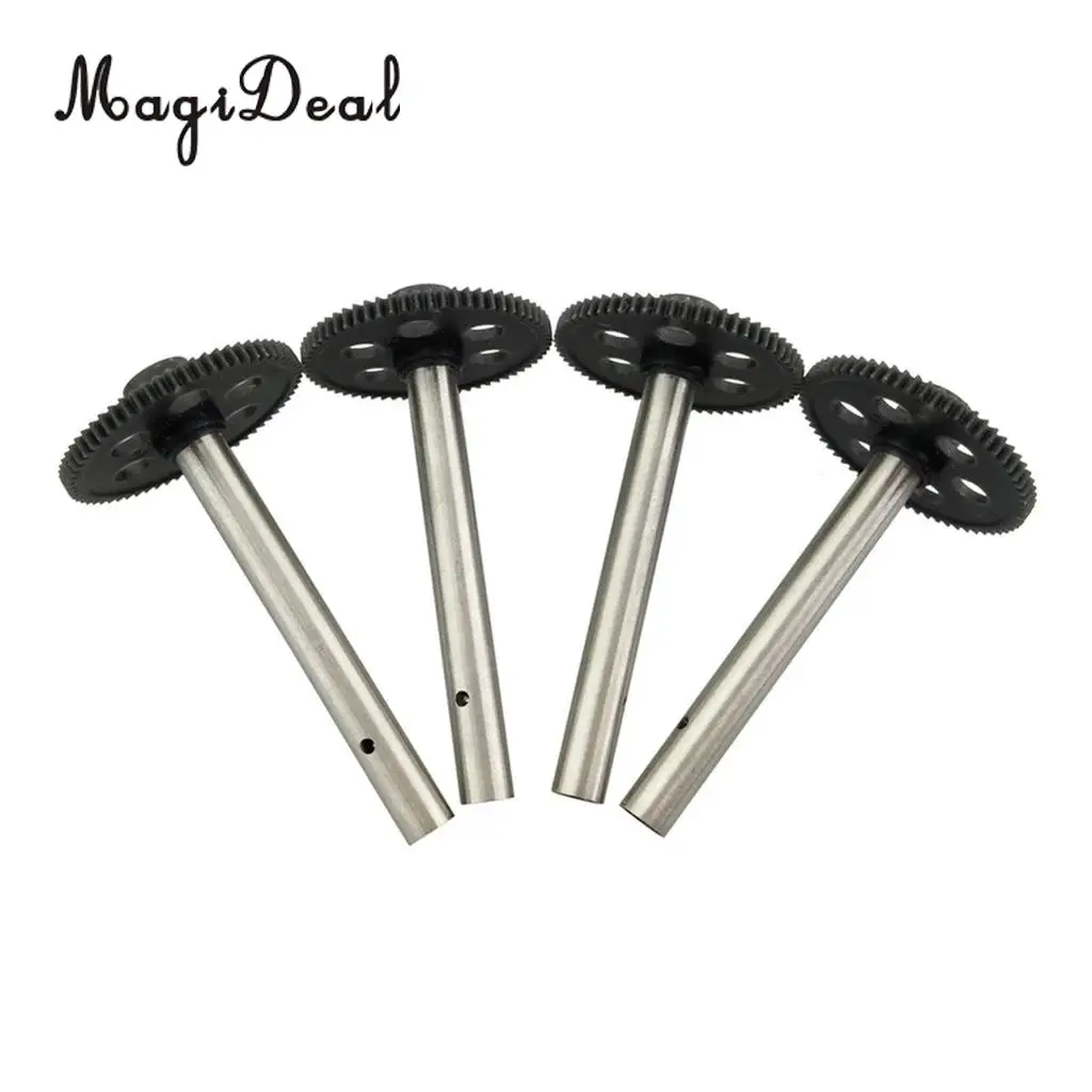 MagiDeal 4 Pieces Gear with Spindle for JJRC H8C H12C DFD F181 F183 RC Drone Quadcopter Helicopter Spare Parts