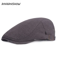 [DINGDNSHOW] новые береты кепки мужские хлопковые взрослые плоская шляпа Snapbacks Козырьки Шляпы для вождения женщин
