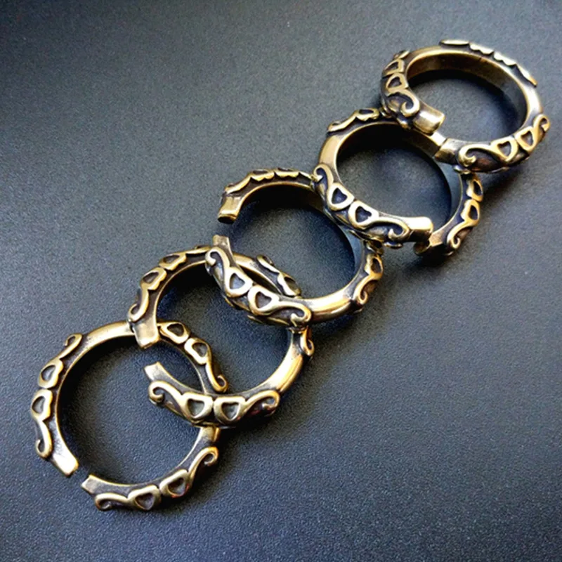 Brass Vintage  Pattern Key Rings (15) - 副本