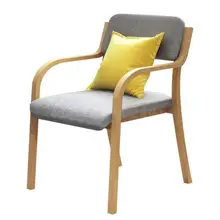 Компьютерный стул бытовой стул из твердой древесины Современный простой обеденный стул для досуга простой скандинавский стол спинка кресла кресло