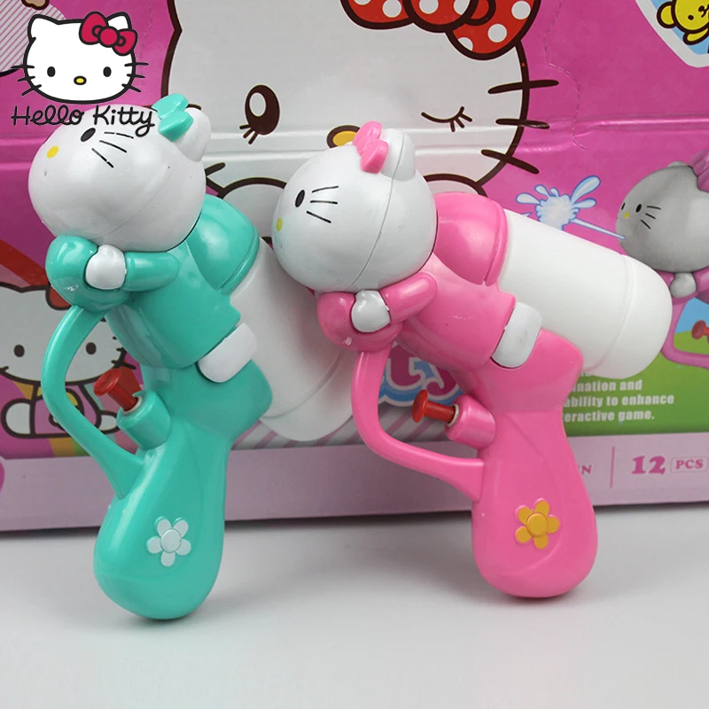 Hello kitty 1 шт. мини брызгающая водой игрушка детская пушка воды пляжа Пистолеты