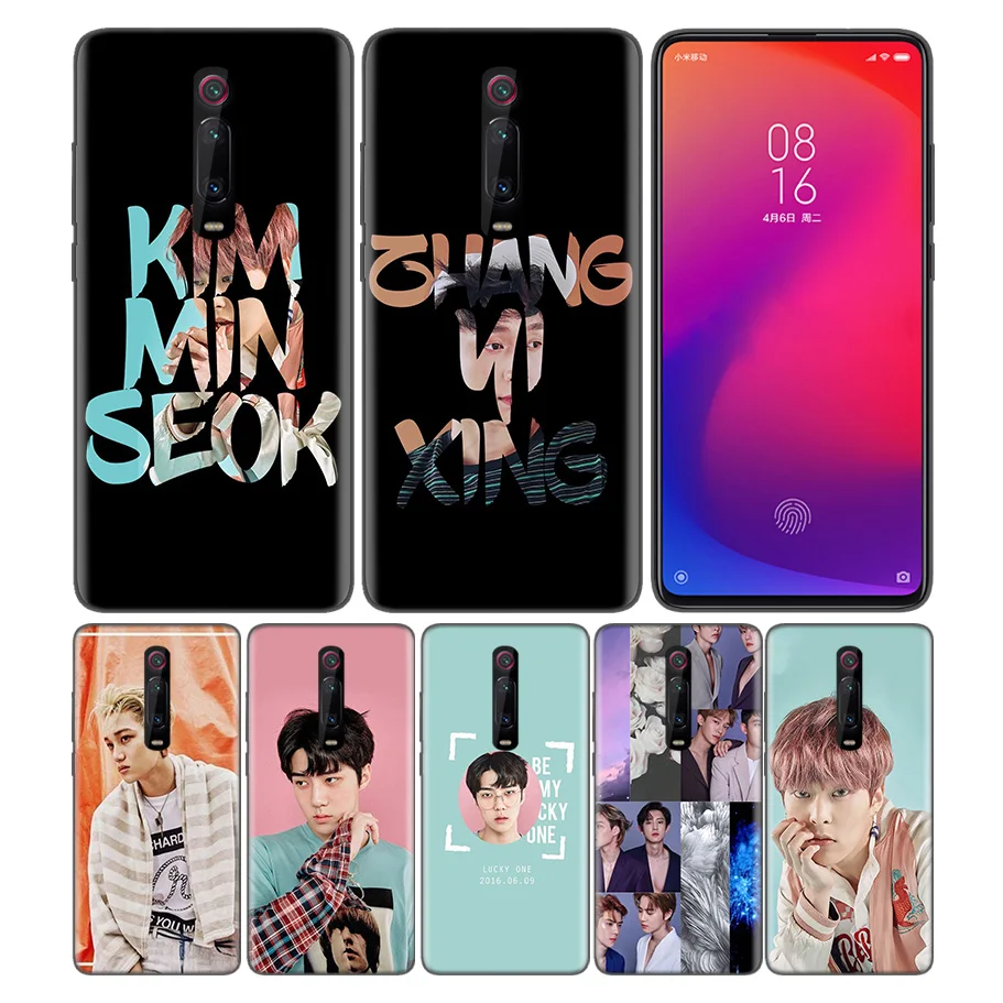 

Phone Pattern Black Rubber Soft Silicone Case Bag Cover for Redmi 7A Note 7 6 7S Y3 K20 Pro Cases Core Shell Kpop Exo Lucky One