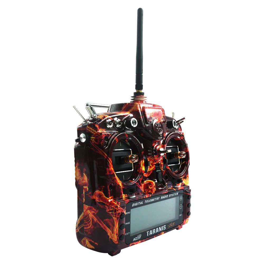 

Blazine Skull FrSky Taranis X9D Plus SE 2.4G 16CH Transmitter SPECIAL EDITION w/ M9 Sensor Water Transfer Case For RC Model