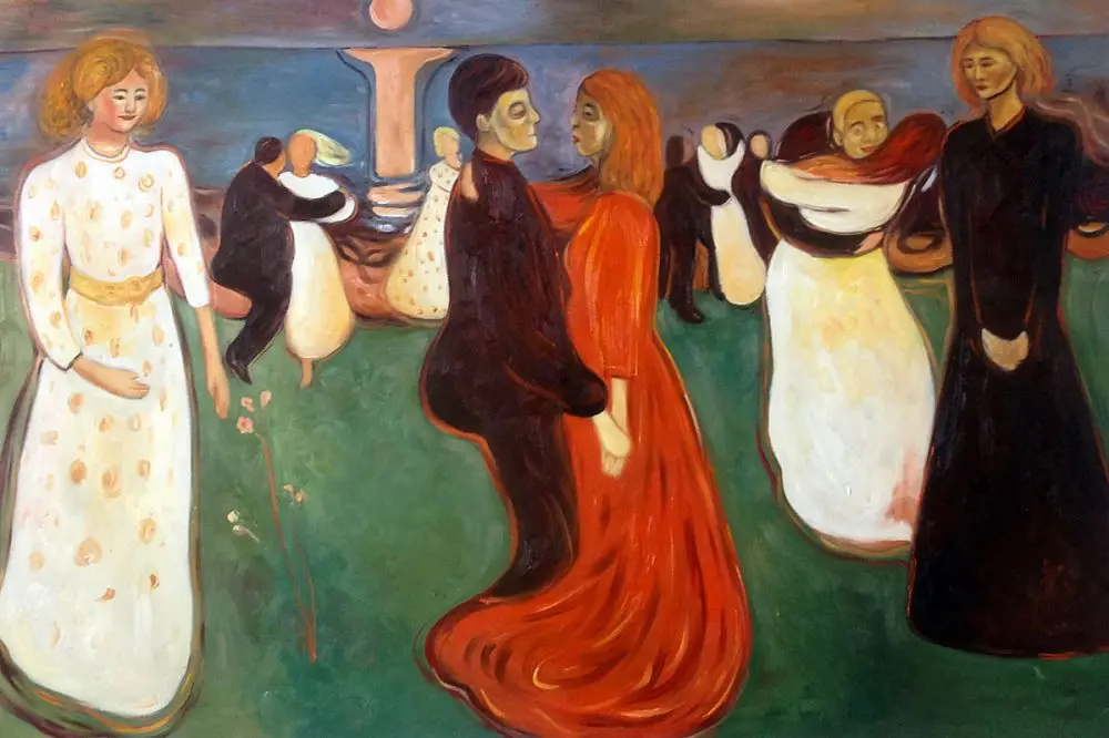 Decorative Art Dance Of Life, 1899 1900 Edvard Munch Abstract Painting Portrait Oil Painting on
