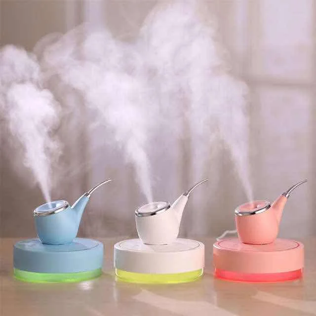 

Creative Smoke Pipe Humidifier Exotic Night Light USB Home Mini USB Smoke Pipe Humidifier For Office Room Car