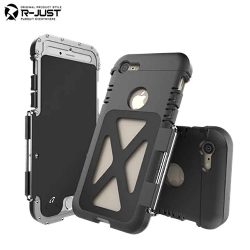 ==> [Free Shipping] Buy Best R-JUST Armor King Stainless Steel Flip Metal Case for IPhone 7 Plus 7 6 6 S 6S Plus Powerful Anti-Knock Protective Cover Online with LOWEST Price