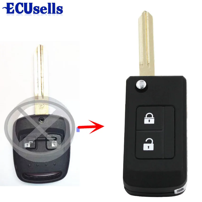 

2 Buttons Replacement Shell Modified Folding Remote Key Case Fob For Subaru IMPREZA WRX OUTBACK FORESTER LEGACY