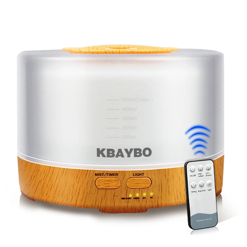 

New Remote Control Humidifier Essential Oil Diffuser Ultrasonic Mist Maker Ultrasonic Aroma Diffuser Atomizer color LED