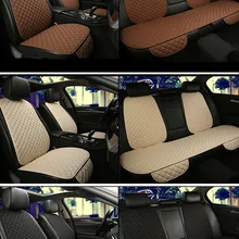 Housse de protection de siège de voiture en lin de grande taille, tapis de coussin de dossier avant ou arrière pour intérieur de voiture, camion, Suv et Van